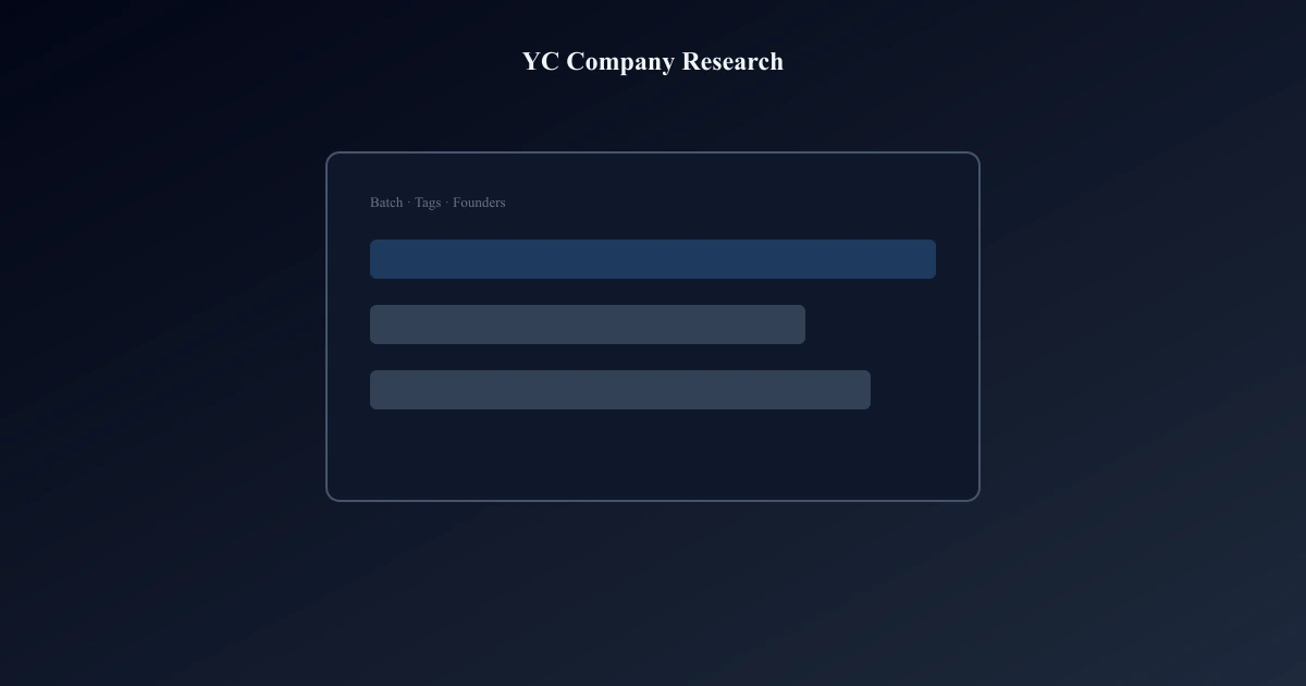 YC Company Profile Research: Complete Guide — article cover